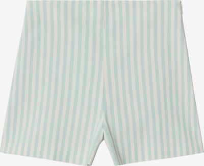 Pantaloni 'Sorbet' MANGO pe verde pastel / alb, Vizualizare produs