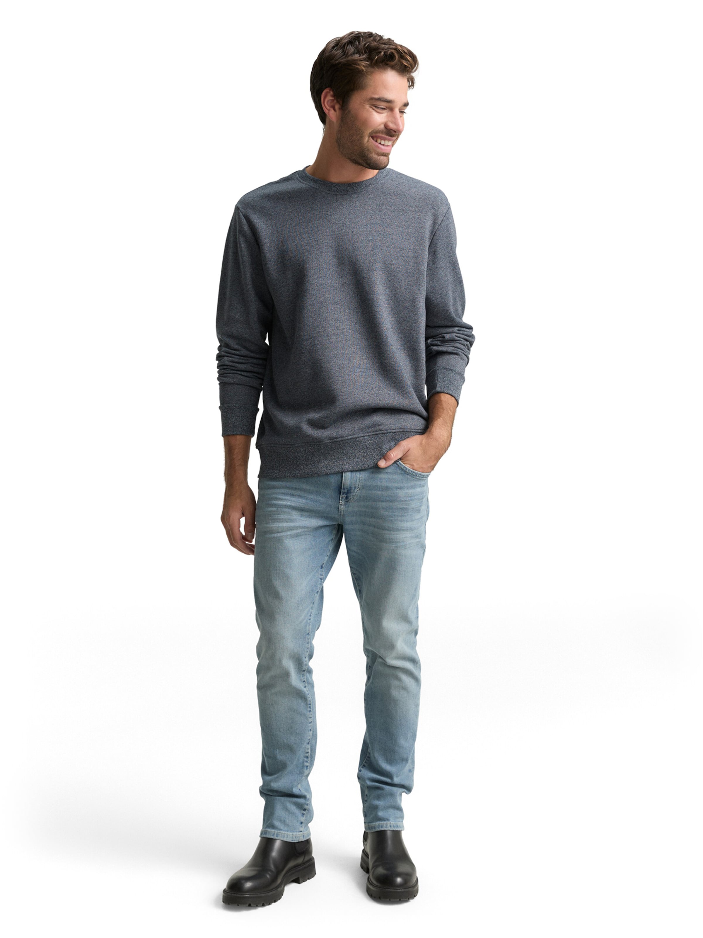 TOM TAILOR Sweatshirt in Blau