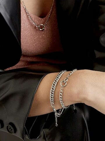 Cala Rose - Pulsera 'ANOUK' en plata: frente