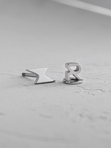 REYTEL - Pendientes 'BLITZ' en plata: frente