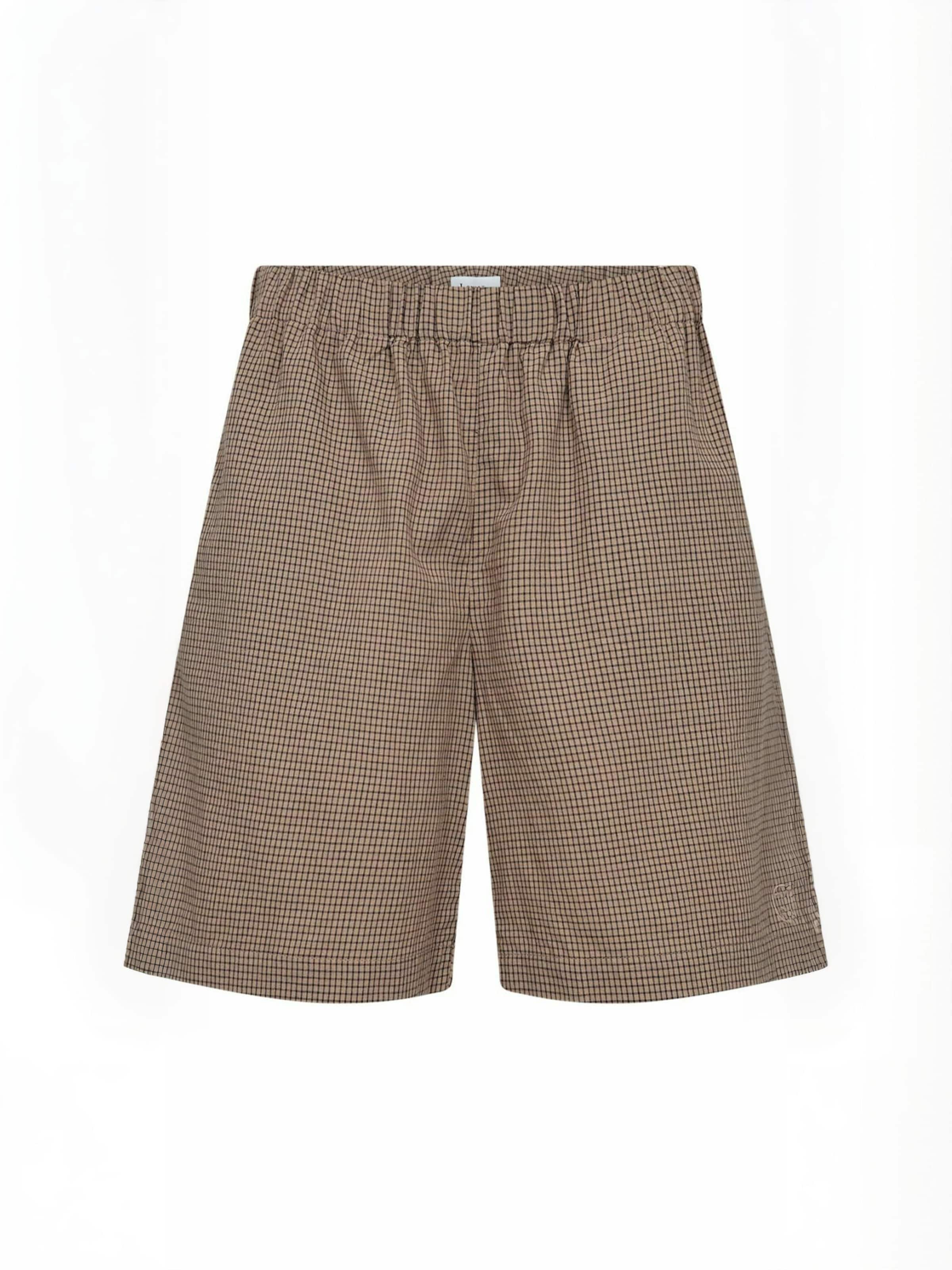 Levete Room Regular Shorts ' LR-RONIA ' in Braun: Vorderseite