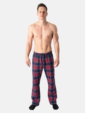 PANTONECLO Pyjama lang 'Pantoneclo Men’s Night Wear Long Pajama- 2 PCS' in Rood