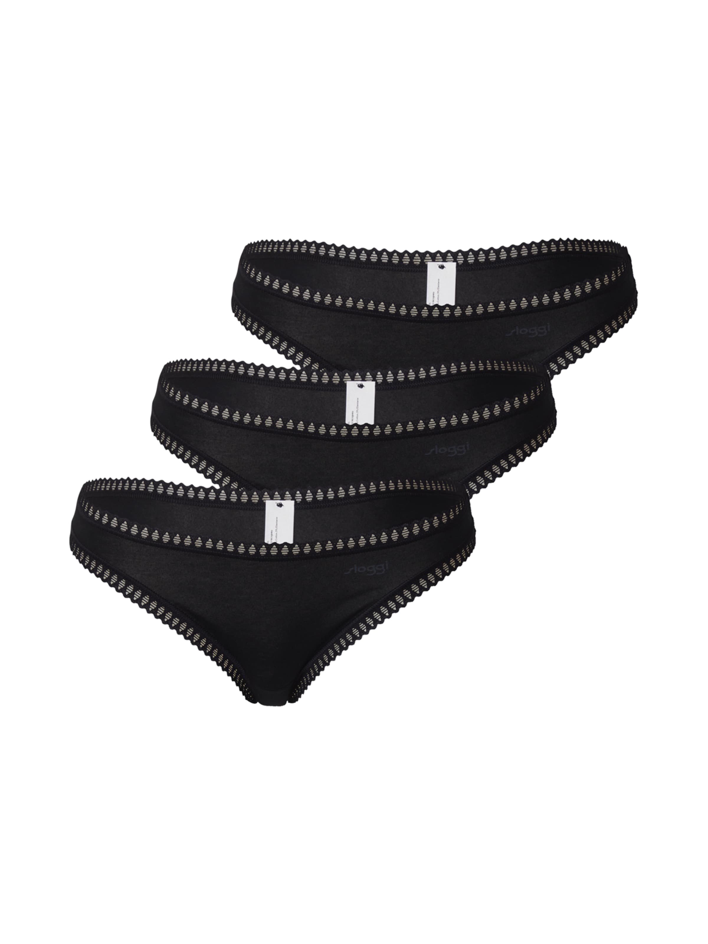 Tanga 'Go Crush' de la SLOGGI pe negru: față