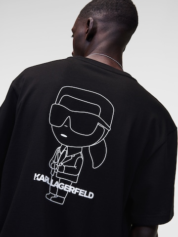 Karl Lagerfeld T-Shirt 'Ikonik 2.0' in Schwarz