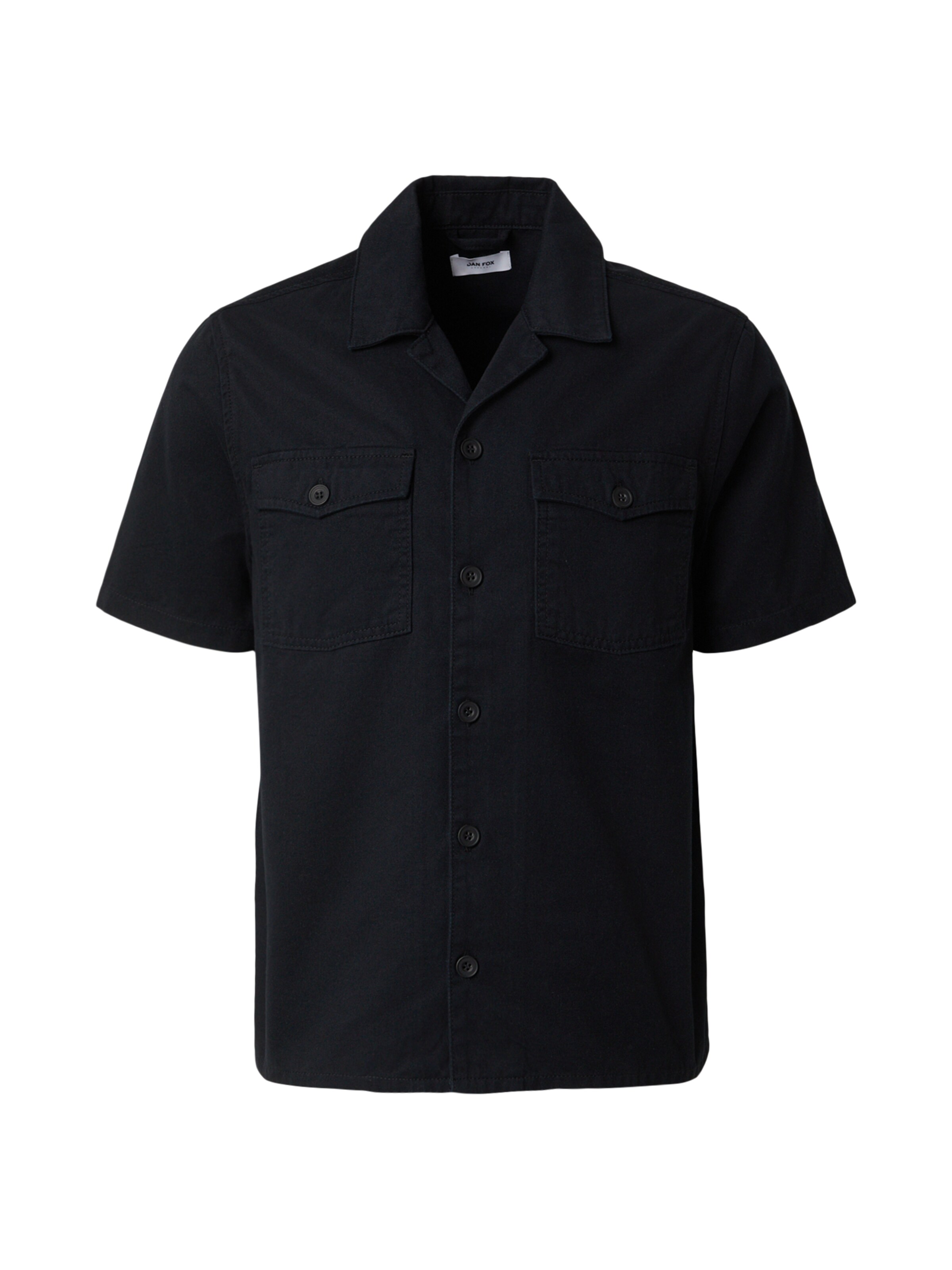 Cămașă 'Nelson' DAN FOX APPAREL pe negru, Vizualizare produs