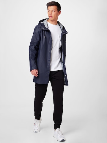 Stutterheim Between-Seasons Coat 'Stockholm' in Blue