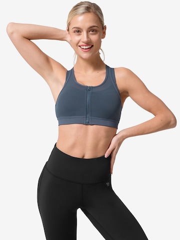 Yvette Push-up Sports Bra in Grey