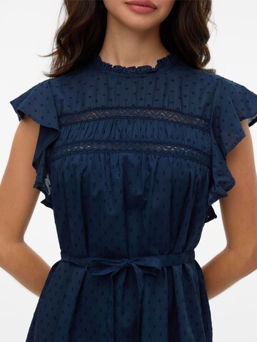 VERO MODA Jurk 'VMTrine' in Blauw