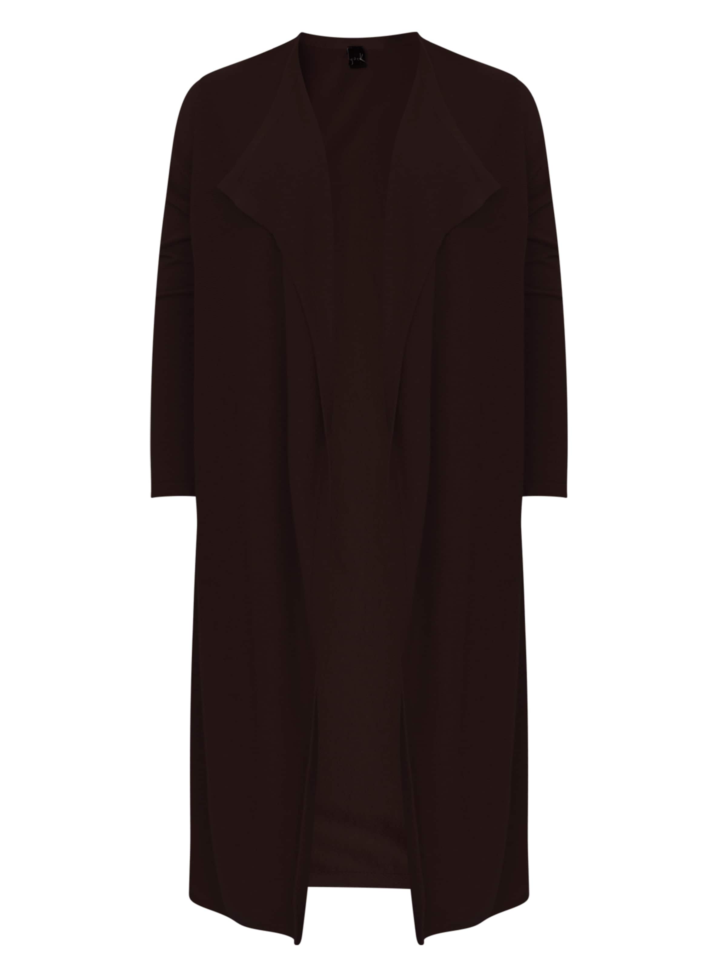 YOEK Knit cardigan in Brown: front