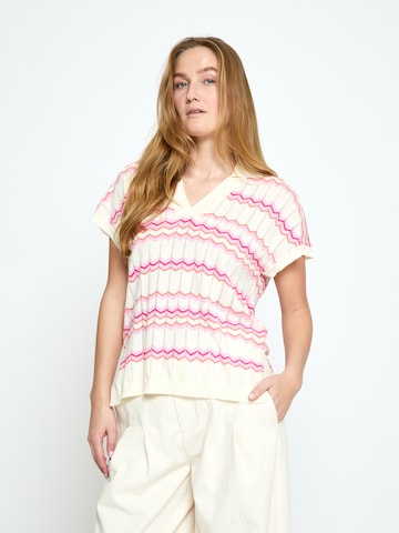 Peppercorn - Top 'Oline' en blanco: frente