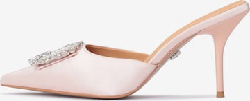 Kazar Mules in Pink: front