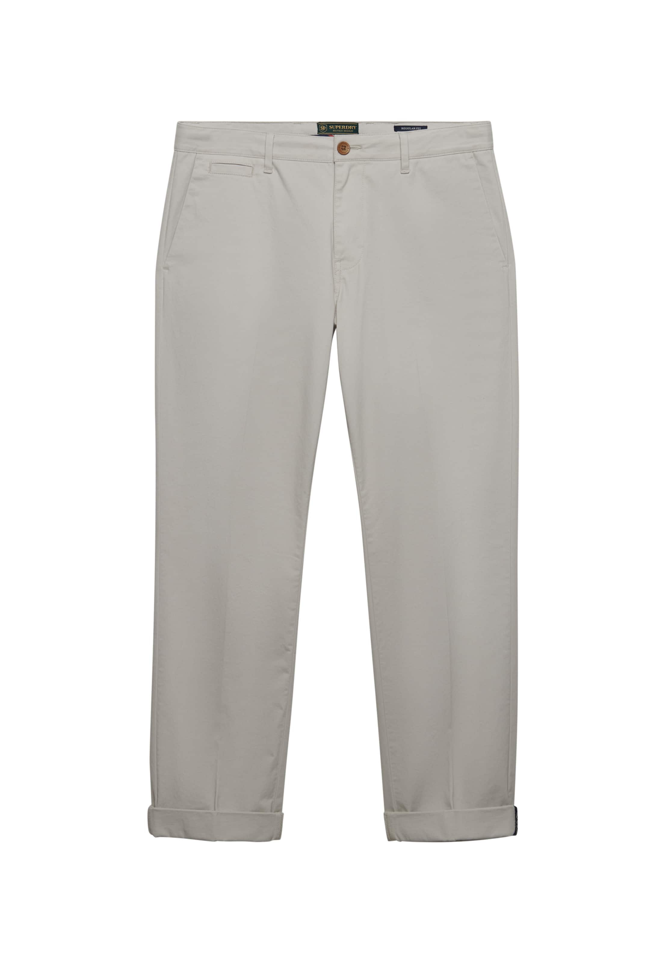 Regular Pantalon chino Superdry & Co en gris : devant
