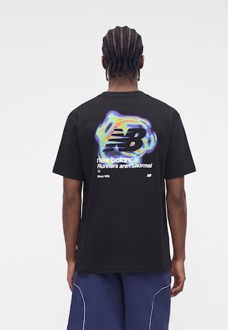 new balance Tričko – černá: přední strana