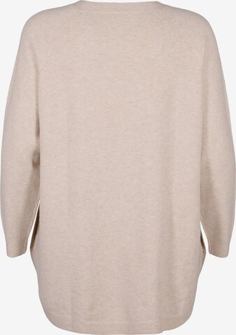 Zizzi - Pullover 'Sunny' em bege