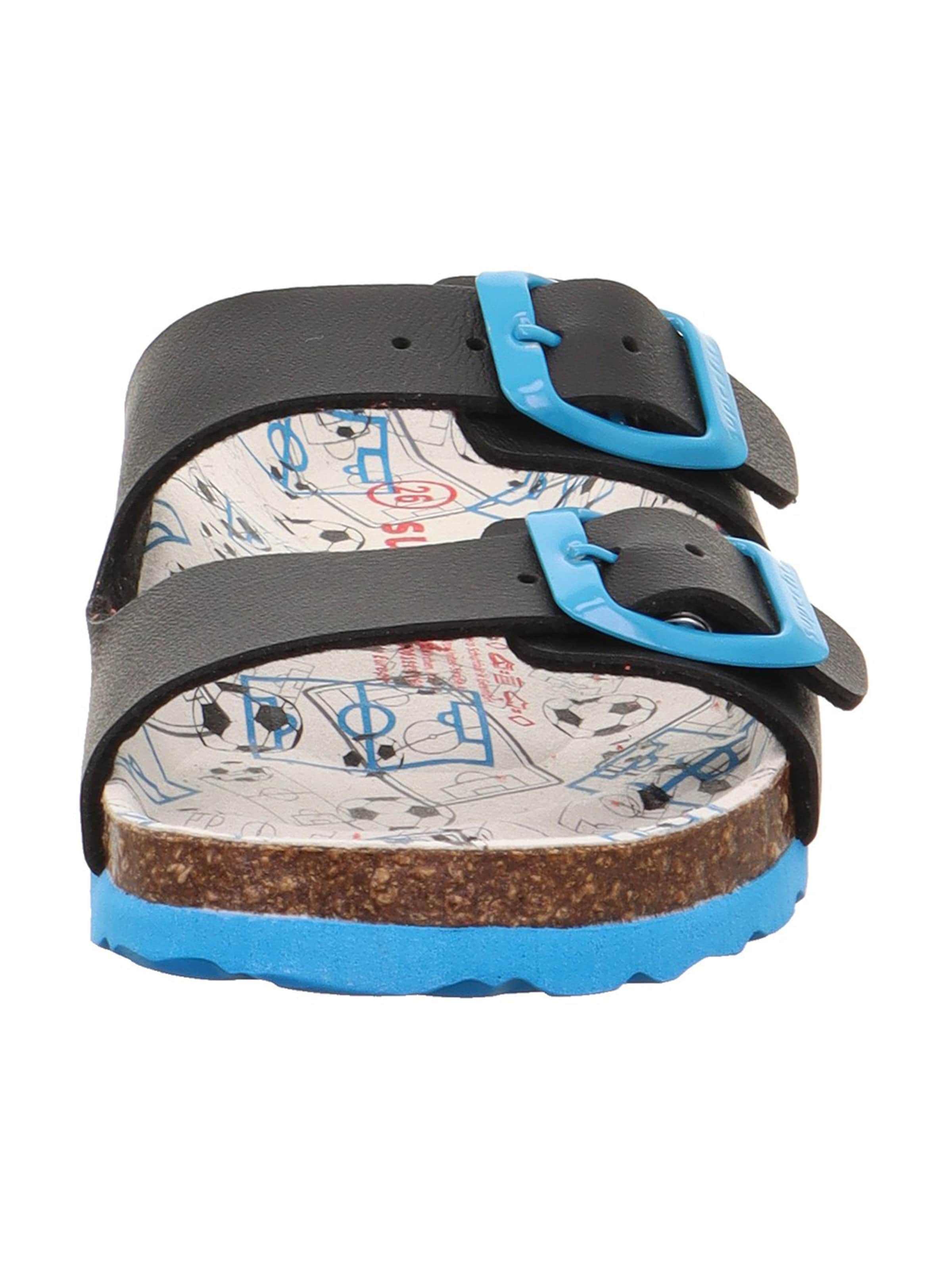 SUPERFIT Otevřená obuv 'FUSSBETTPANTOFFEL' – modrá