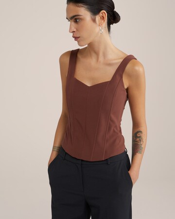 Haut WE Studio en marron