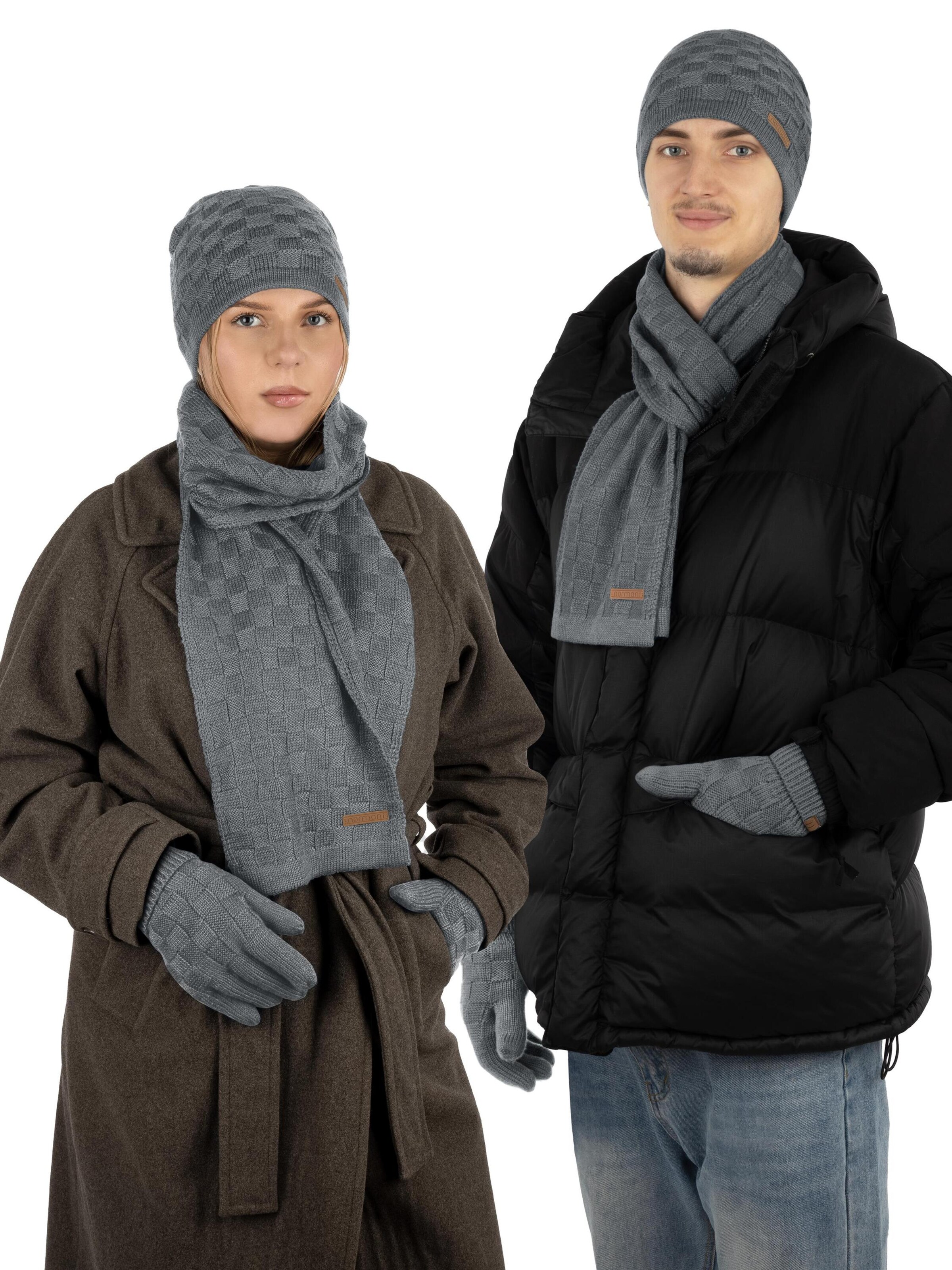 normani Beanie 'Yuma' in Grey: front