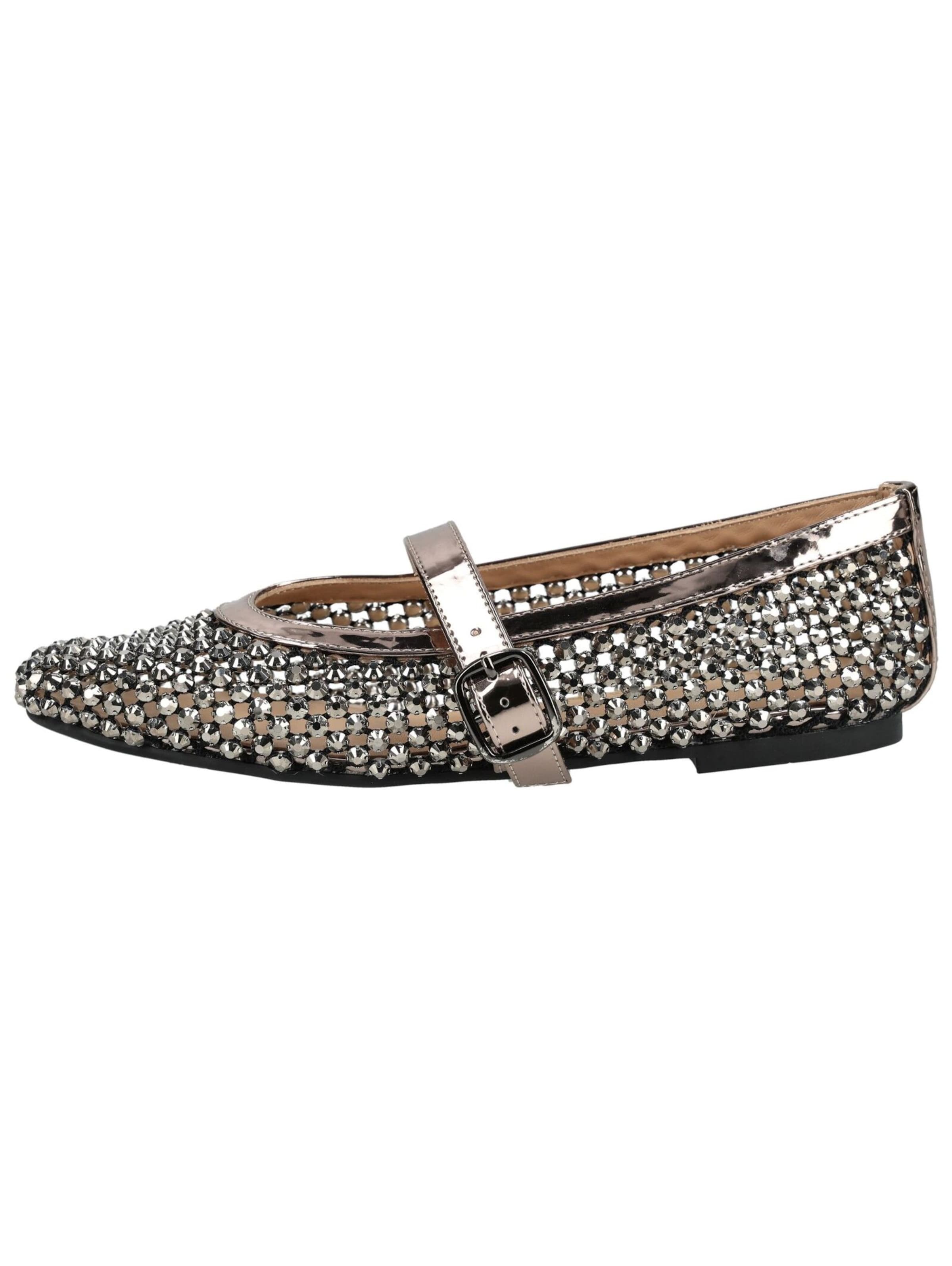 Alma En Pena Strap ballerina in Silver