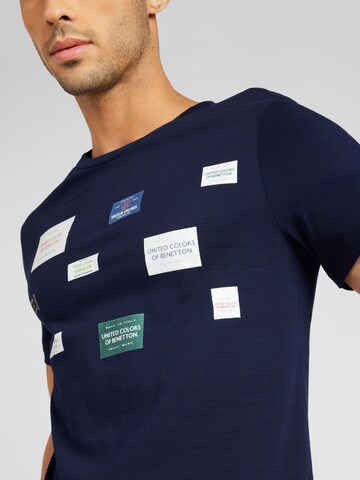 T-Shirt UNITED COLORS OF BENETTON en bleu