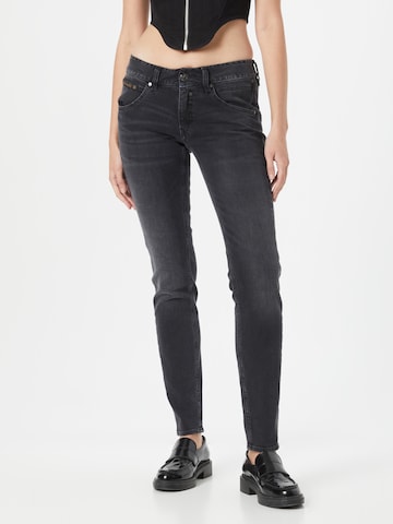 Herrlicher Slimfit Jeans in Grijs: voorkant