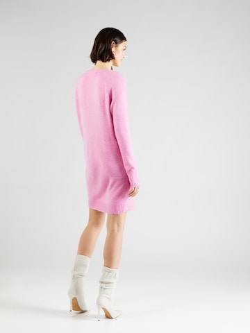 VERO MODA Gebreide jurk 'ELLYLEFILE' in Roze