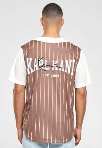 Karl Kani Regular fit Button Up Shirt in Brown