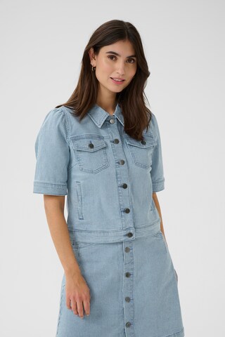 Veste mi-saison 'Milky' CULTURE en bleu : devant