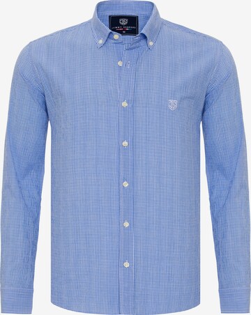 Jimmy Sanders Regular fit Button Up Shirt in Blue: front