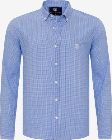 Regular fit Camicia di Jimmy Sanders in blu: frontale