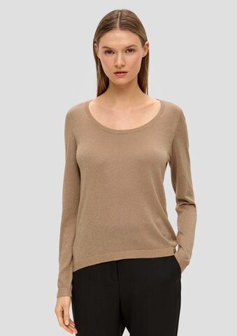 s.Oliver BLACK LABEL Sweater in Beige: front