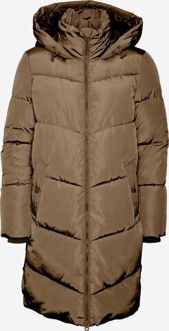 VERO MODA Wintermantel 'HALSEY' in Bruin: voorkant