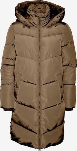 VERO MODA Wintermantel 'HALSEY' in Bruin: voorkant