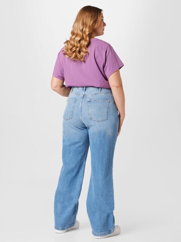 Wide leg Jeans 'HUNNI' di River Island Plus in blu