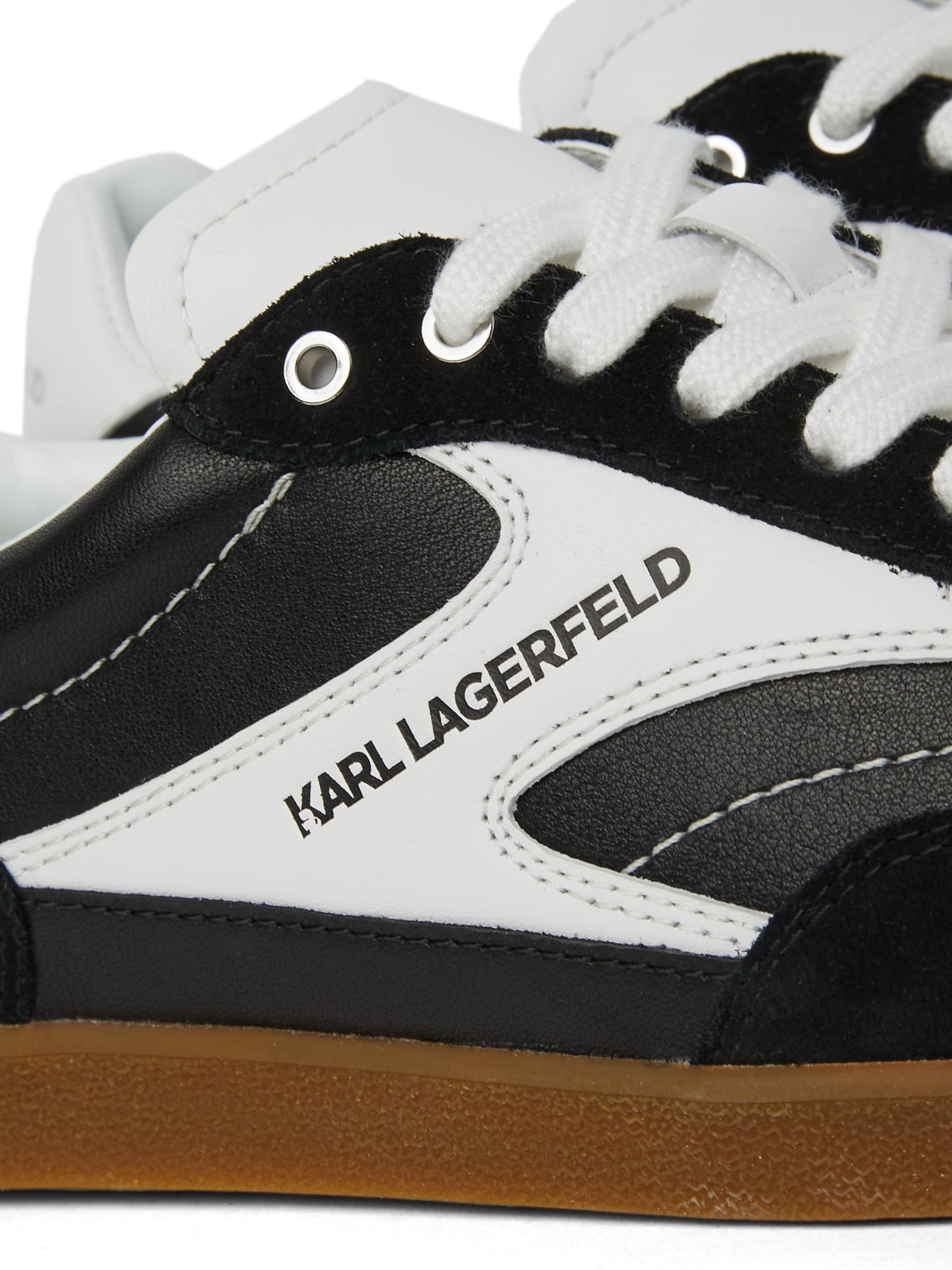 Sneaker bassa 'KANDIDATE NIEDRIGE SPITZEN-SNEAKERS' di Karl Lagerfeld in nero