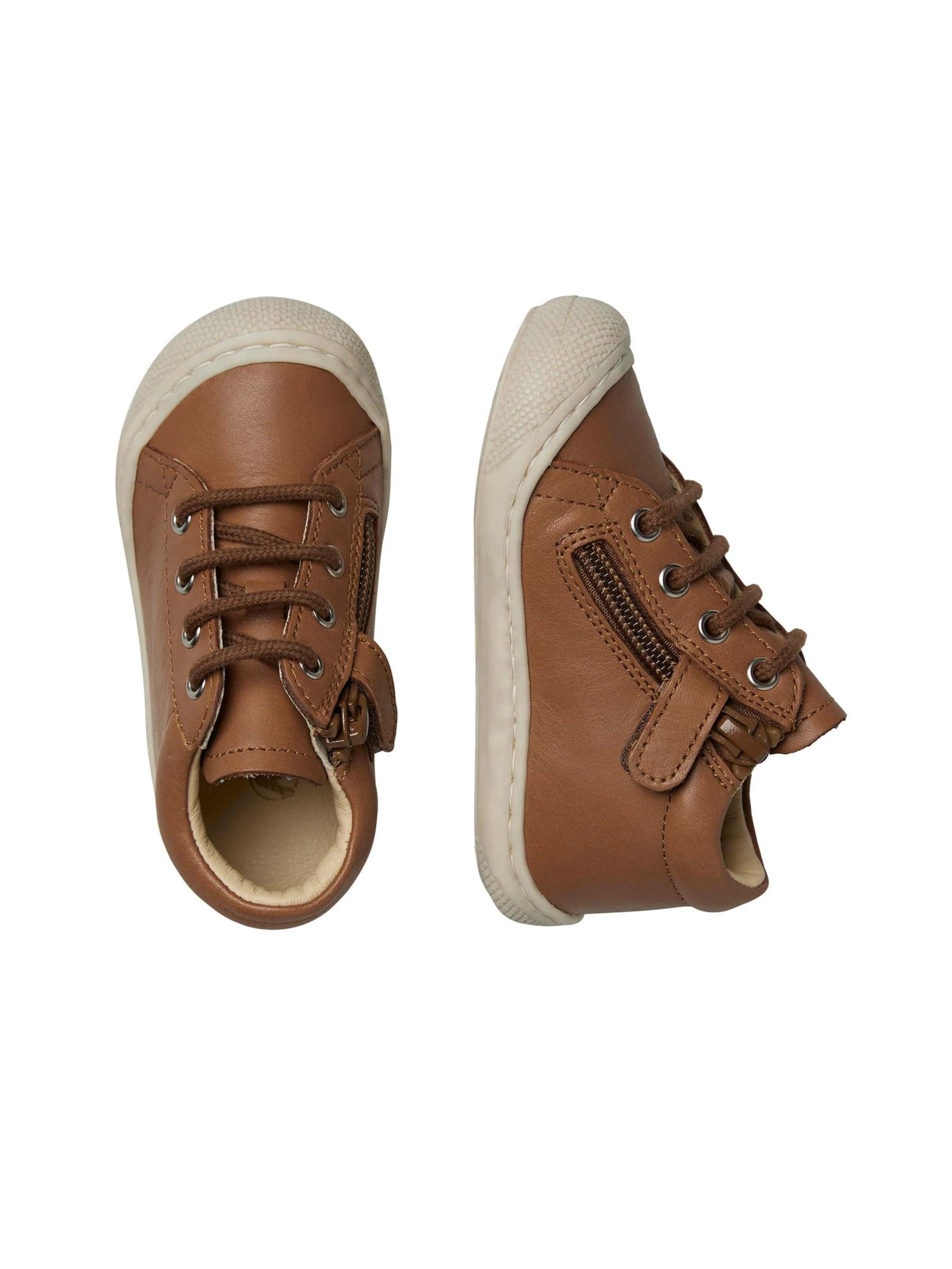 NATURINO Flats 'COCOON ZIP' in Brown