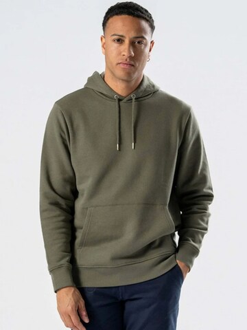 TEESHOPPEN Sweater ' Sweatshirt Hoodie ' in Green: front