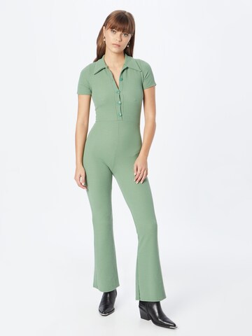 Nasty Gal Jumpsuit in Groen: voorkant