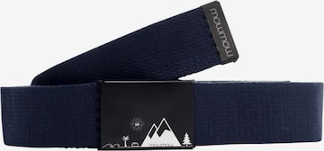 Mowmow Sportriem 'MowMow Belt - Canvas - Aluminum Buckle - 125 cm - Men - Women - Black' in Blauw: voorkant