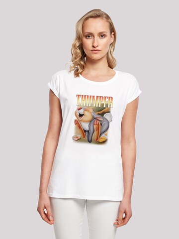 T-shirt 'Thumper Montage' F4NT4STIC en blanc : devant