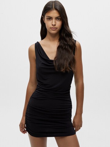 Pull&Bear Cocktail Dress in Black: front
