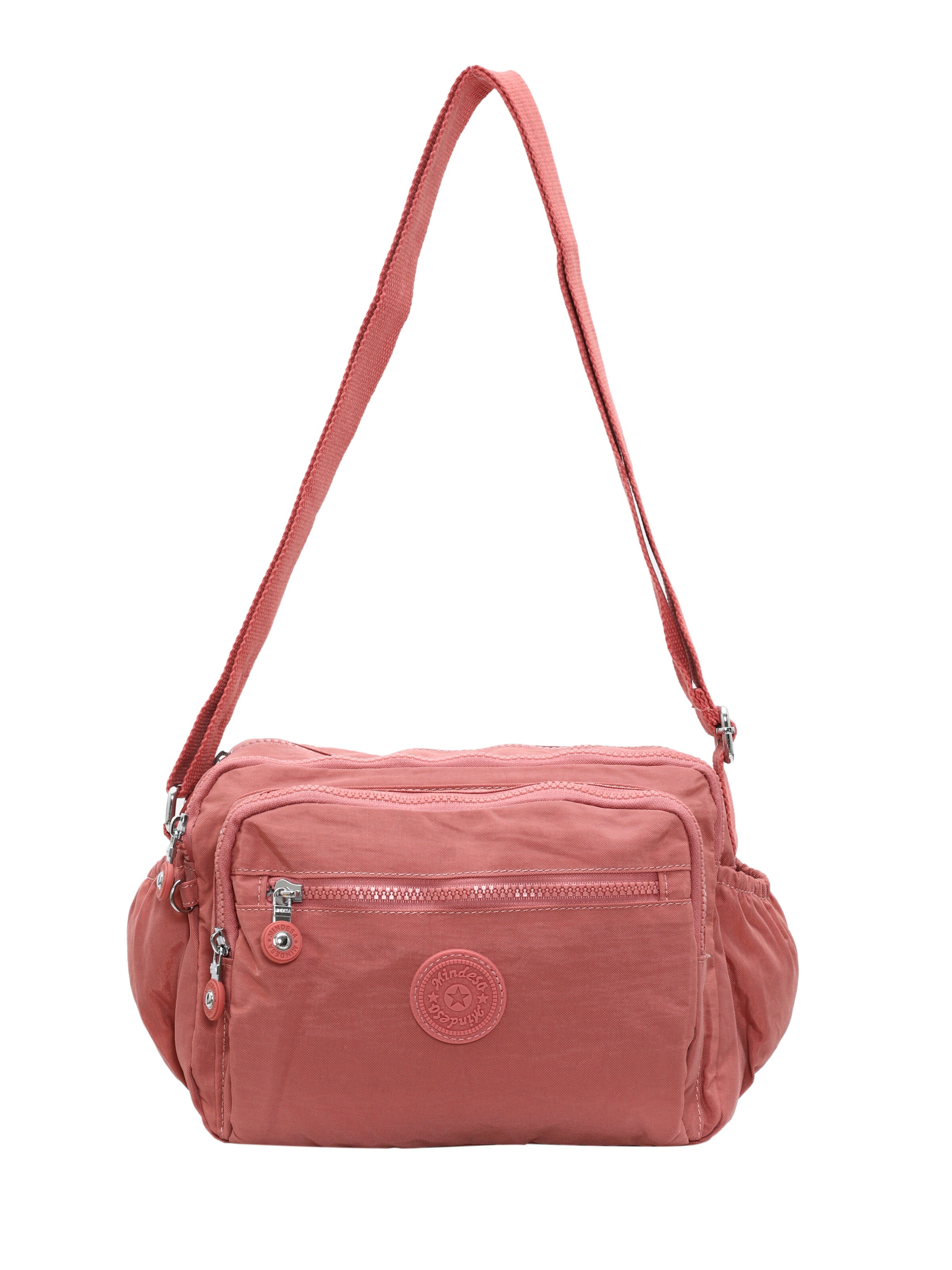 Mindesa - Mala de ombro em vermelho: frente