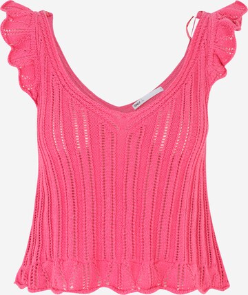 Only Petite Gebreide top 'LUNI' in Roze: voorkant