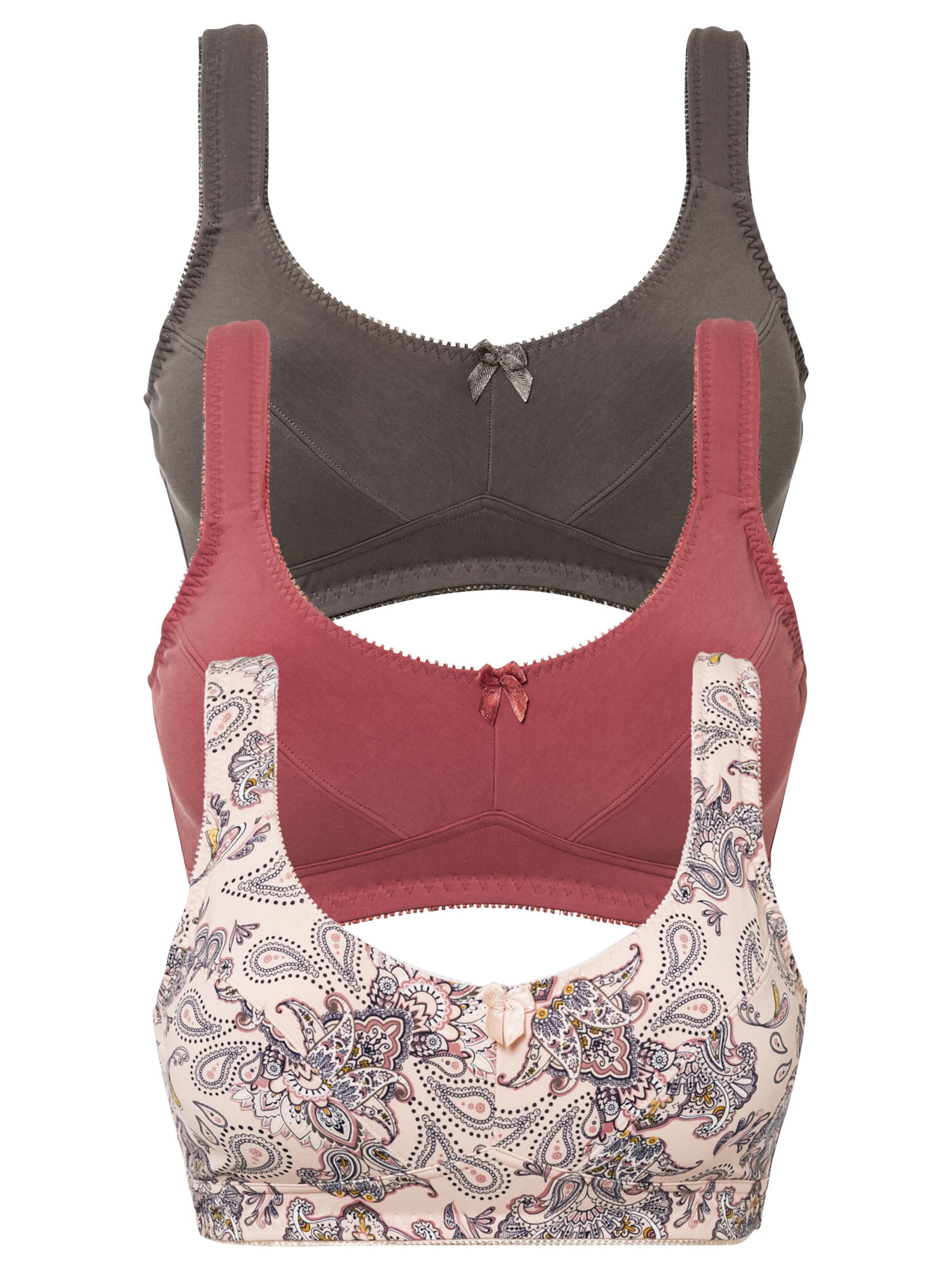 bonprix Bralette Bra in Grey: front