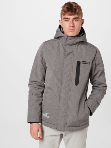 Veste mi-saison HOLLISTER en gris : devant