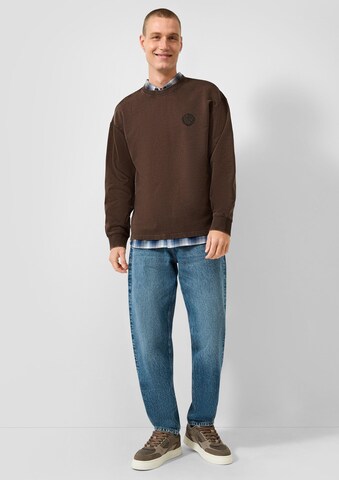 Sweat-shirt QS en marron