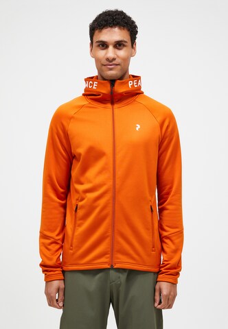 PEAK PERFORMANCE Fleecejacke in Orange: Vorderseite