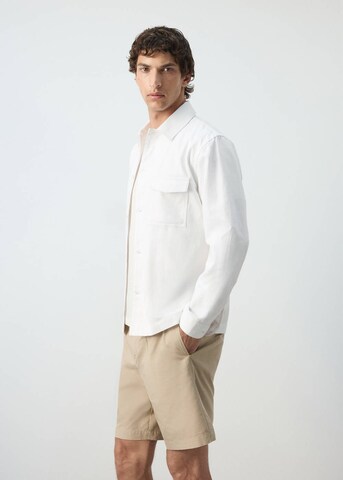 MANGO MAN Regular Fit Hemd 'Onyx' in Weiß