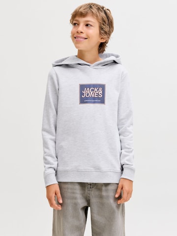Jack & Jones Junior Sweatshirt in Wit: voorkant