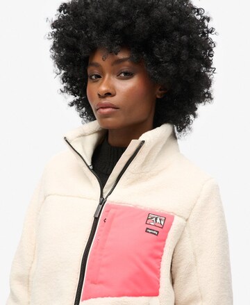 Superdry Fleece jacket in White