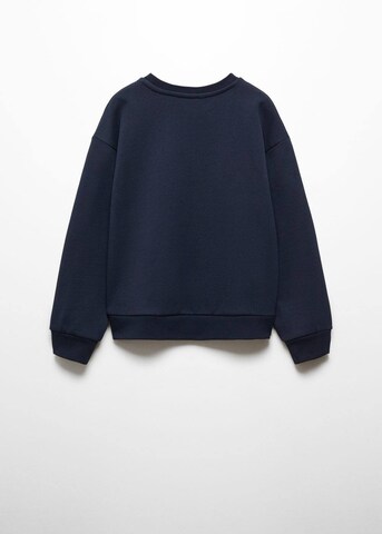 MANGO KIDS Sweatshirt 'Happy' i blå